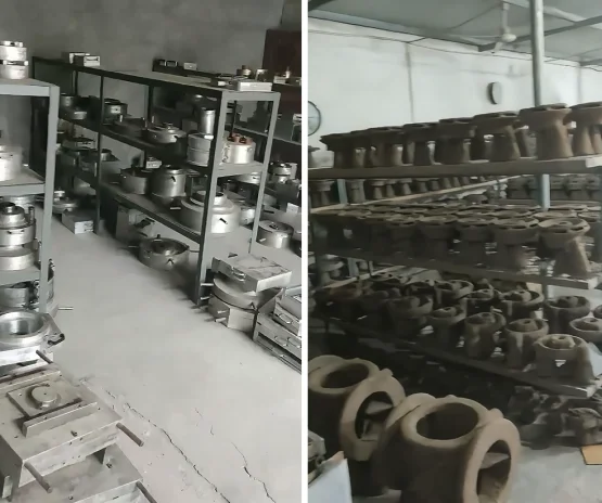 Casting patterns and cast pump parts storage at YSM Zibo manufacturing site