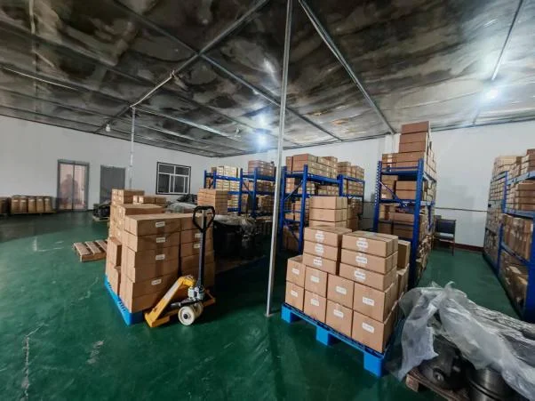 Packed pump parts warehouse at YSM manufacturing site