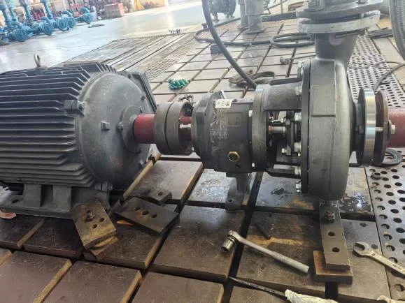 ANSI process pump under performance testing