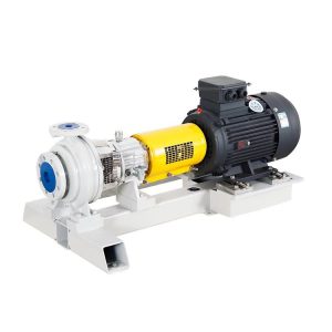 YSM AC ISO 5199 / ISO 2858 process pump with motor and baseplate, Sulzer APP / AUP replacement