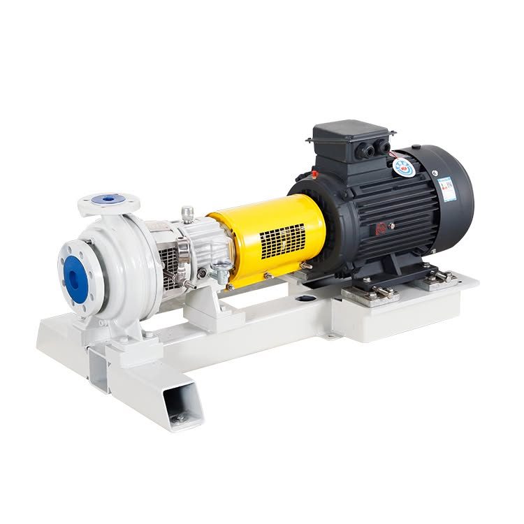 YSM AC ISO 5199 / ISO 2858 process pump with motor and baseplate, Sulzer APP / AUP replacement