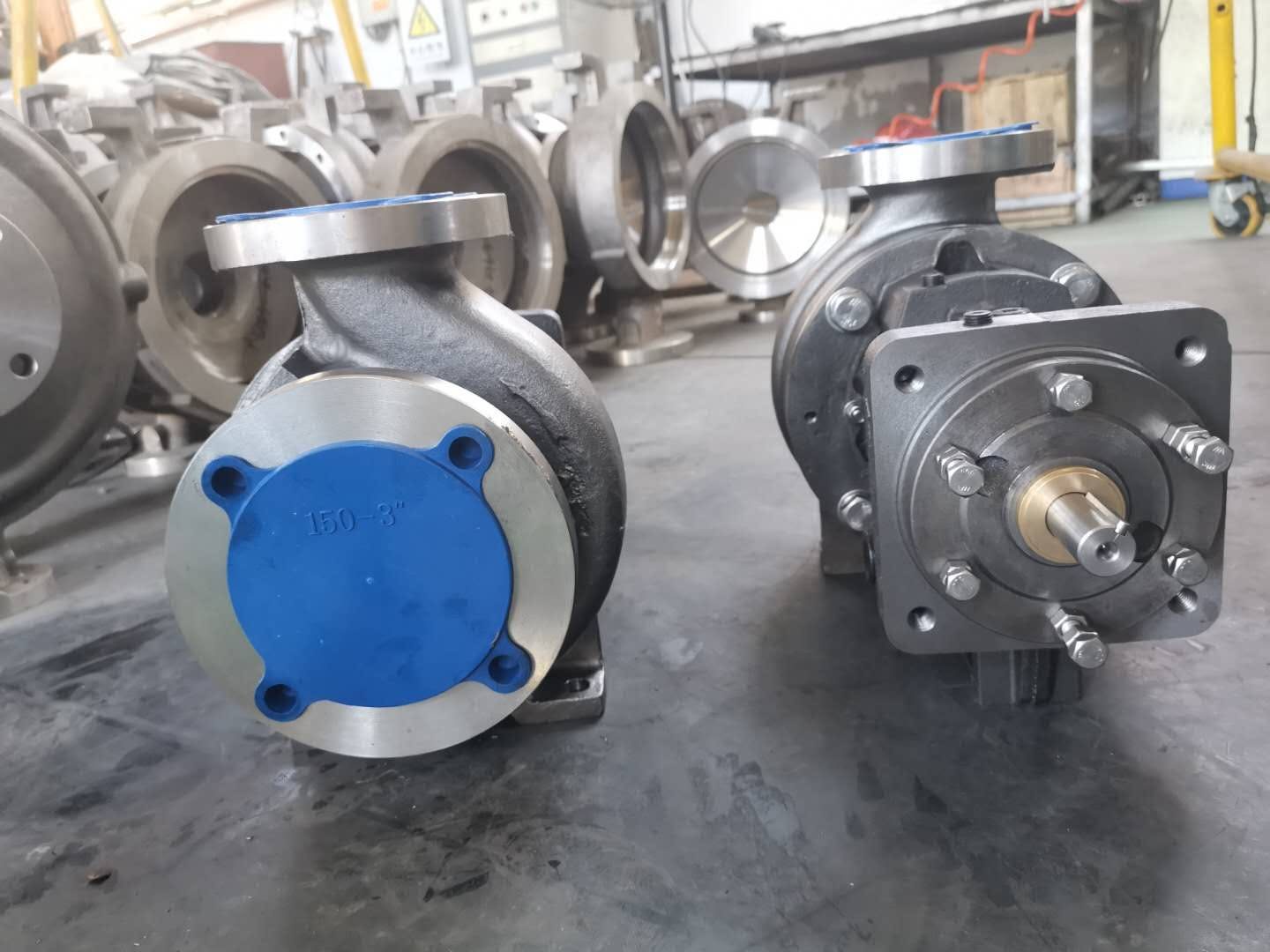 Two YSM G196 bare-shaft pumps, Goulds 3196 STX replacement, ready for shipment