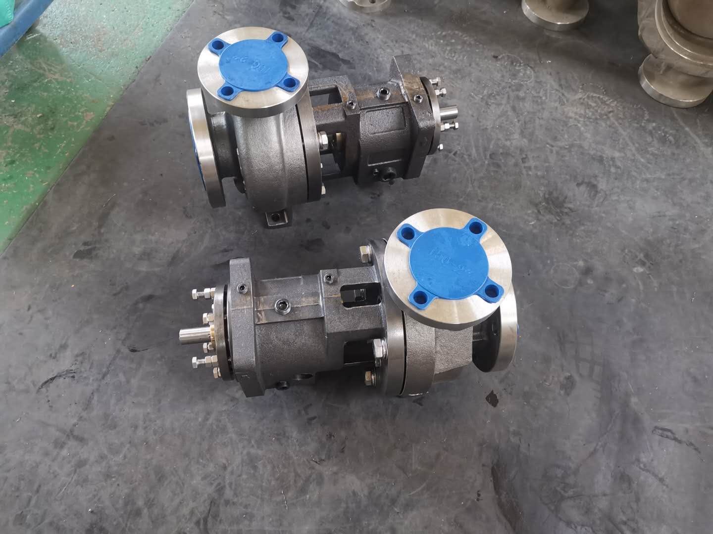 YSM G196 bare-shaft pumps in the assembly workshop, Goulds 3196 STX replacement