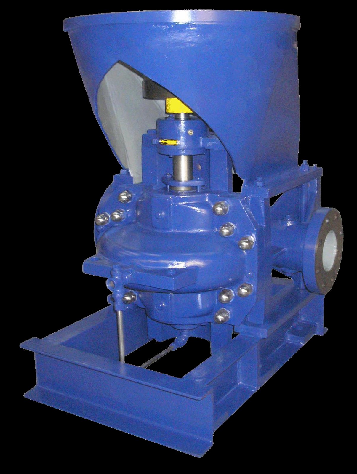 YSM S series split case pump in vertical arrangement with the motor stool above the pump