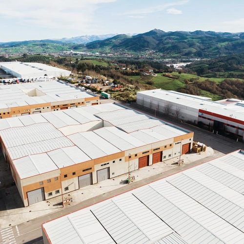 Aerial view of the YSM pump manufacturing facility